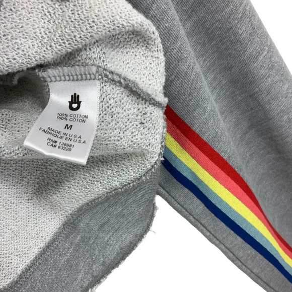 SPIRITUAL GANGSTER Rainbow Dancing The Night Away Hoodie Sweatshirt Grey Med A38 - Picture 6 of 12